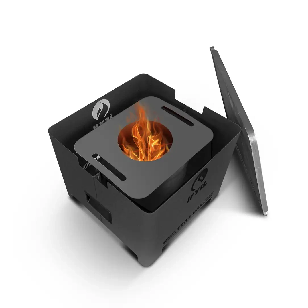 Ifyıl Vera Döküm Izgaralı Pelet Yakıtlı Mangal Barbekü Siyah + 2kg Pelet Hediye